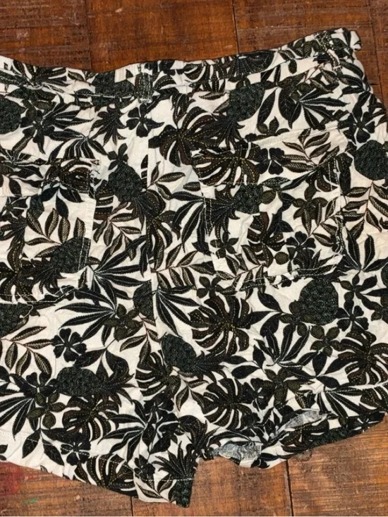 ANA Tropical Print Drawstring Shorts Size Large Pineapple Botanical Summer - Picture 5 of 6